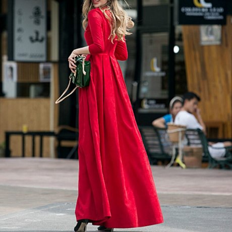 Maxi robe rouge