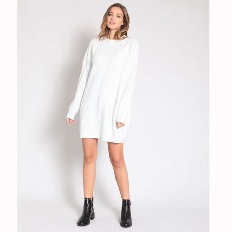 Pull robe blanc