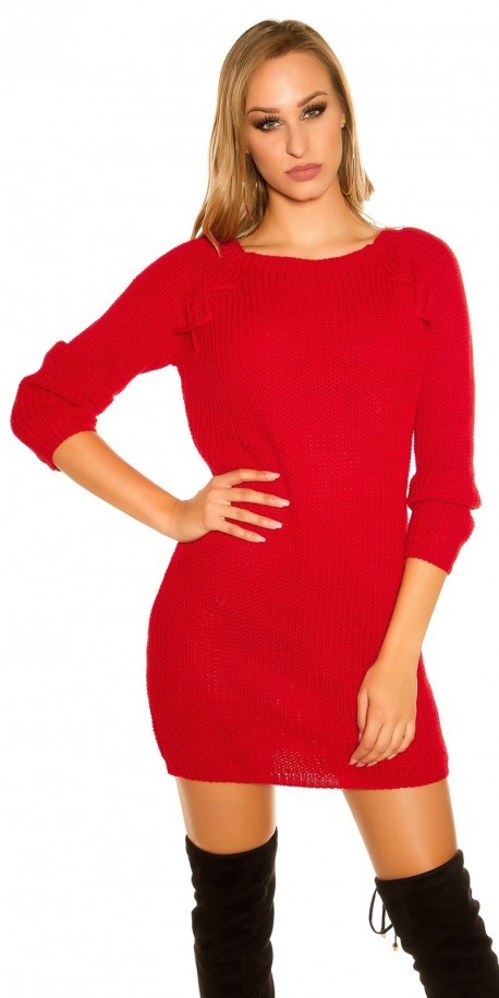 Pull robe rouge