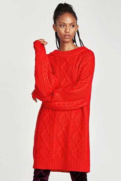 Pull robe rouge