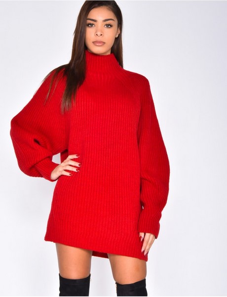 Pull robe rouge