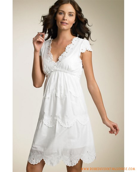 Robe blanche dentelle pas cher