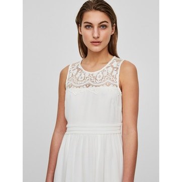 Robe blanche femme dentelle