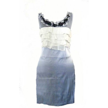 Robe bleu gris