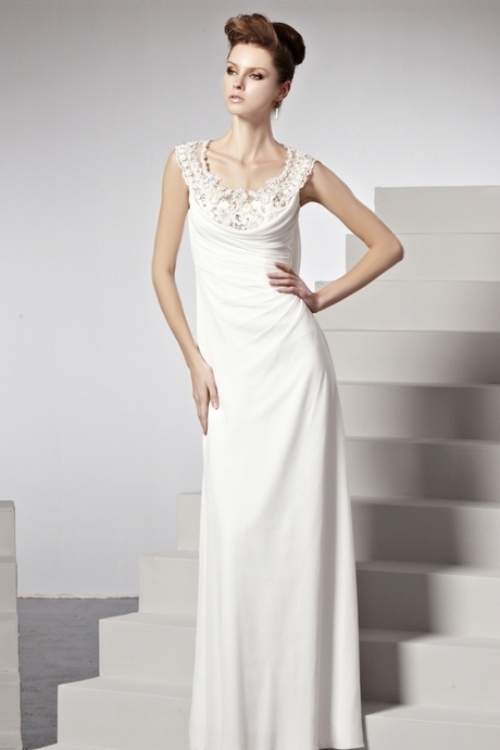 Robe de soiree longue blanche dentelle