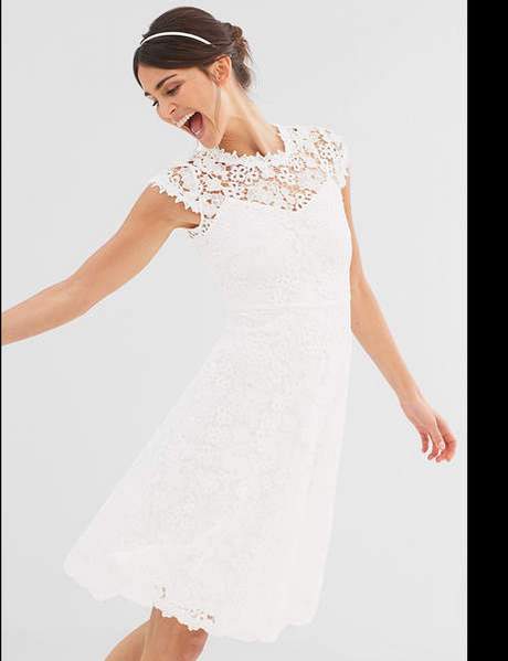 Robe dentelle coton blanche