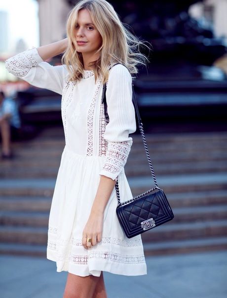 Robe dentelle coton blanche