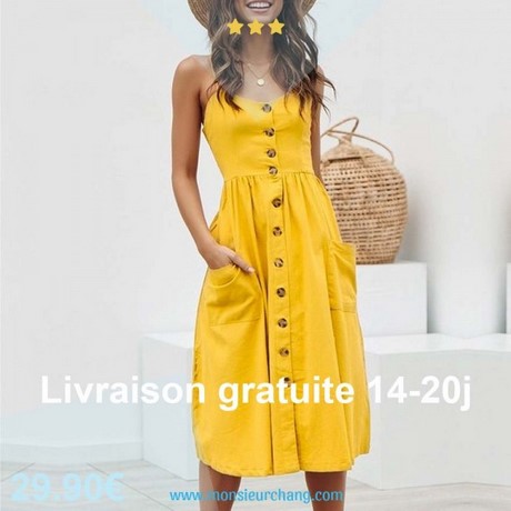 Robe ete jaune