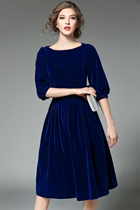 Robe hiver bleu