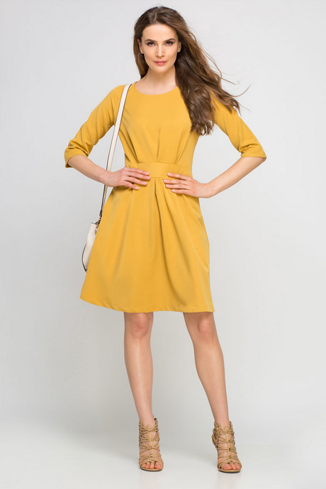 Robe Jaune Chic Beaut Et Mode