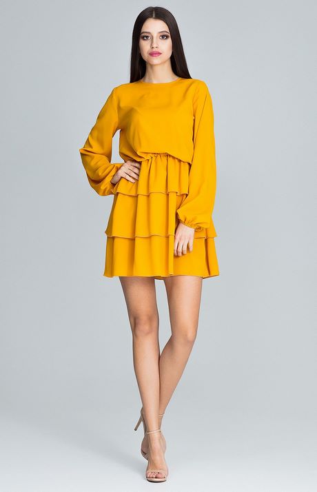 Robe jaune chic