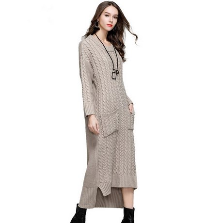 Robe longue hiver en laine