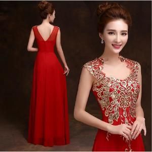 Robe longue rouge ceremonie