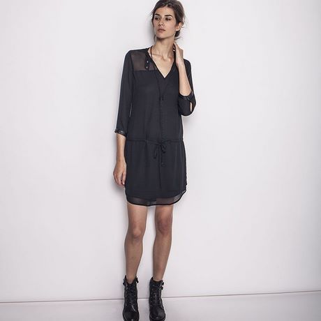 Robe noir hiver femme