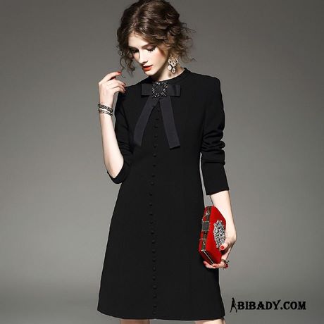 Robe noir hiver femme