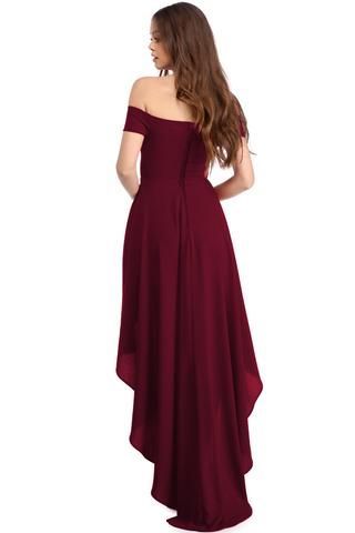 Robe rouge de soiree longue