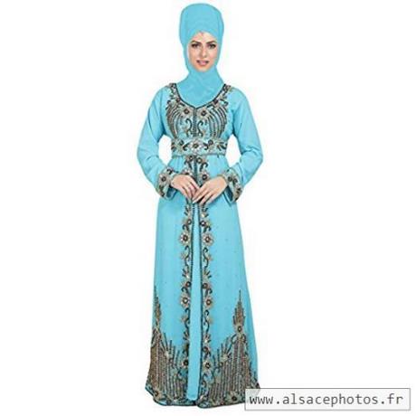 Robe turquoise femme