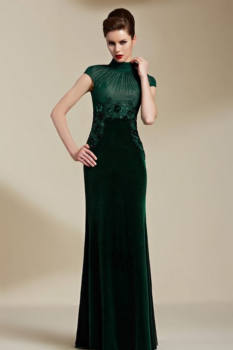 Robe verte habillée