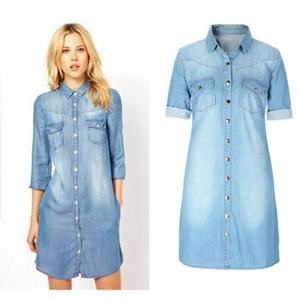 Chemise robe jean