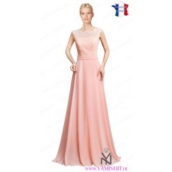 Longue robe rose pale