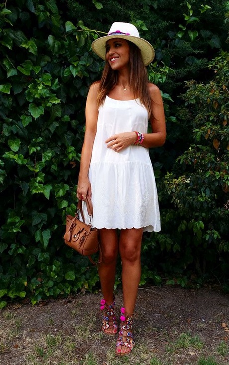 Robe blanche champetre