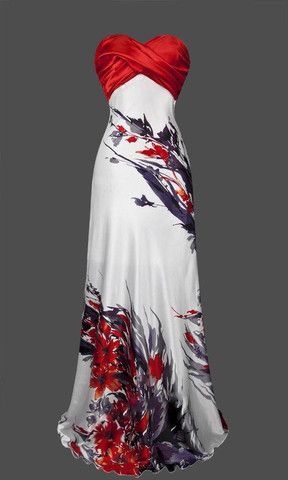 Robe blanche et rouge femmes