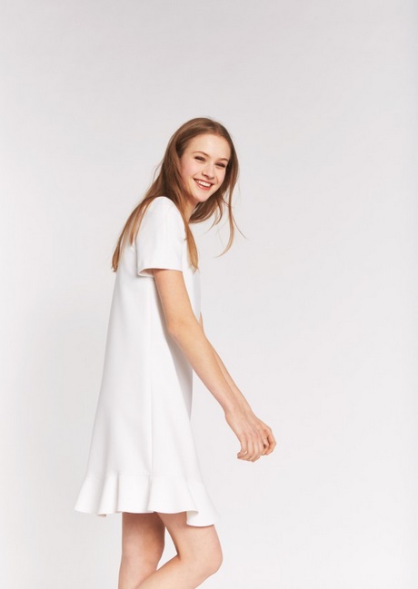 Robe blanche manche courte