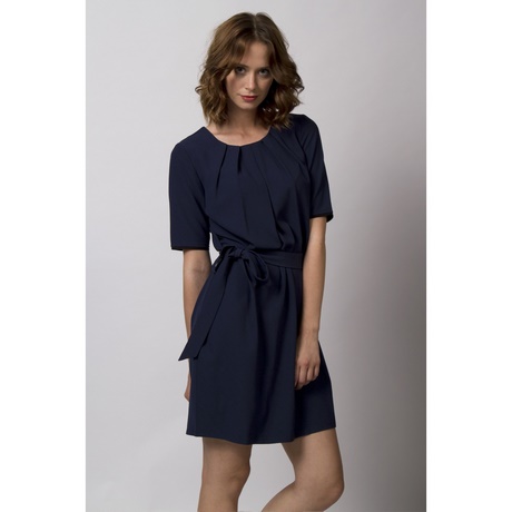 Robe bleu marine droite