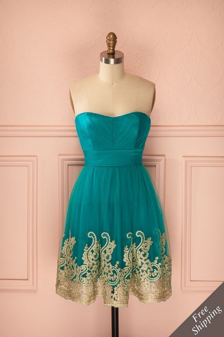 Robe bleu turquoise