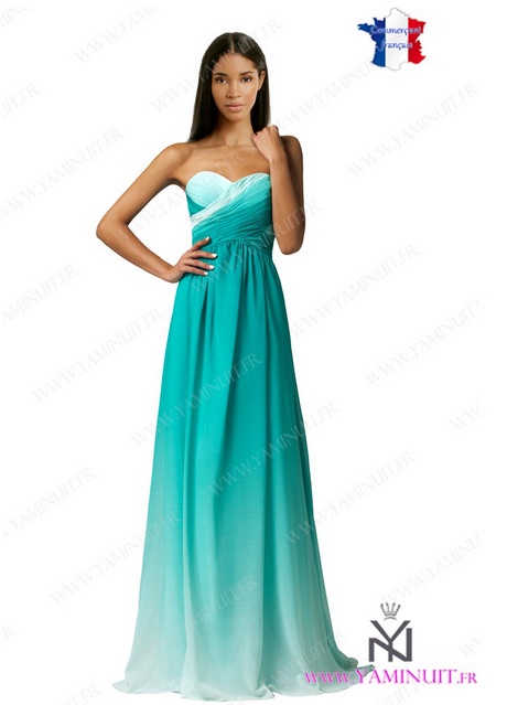 Robe bleu turquoise