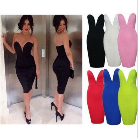 Robe bustier crayon