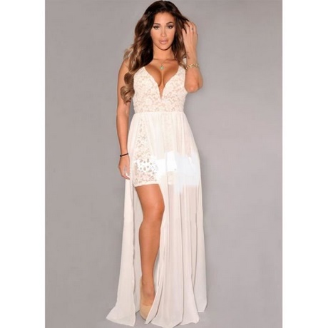 Robe ceremonie blanche femme