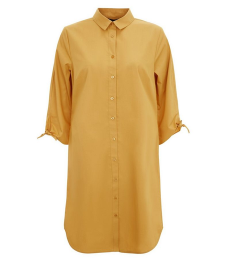 Robe chemise jaune