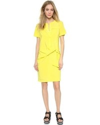 Robe chemise jaune