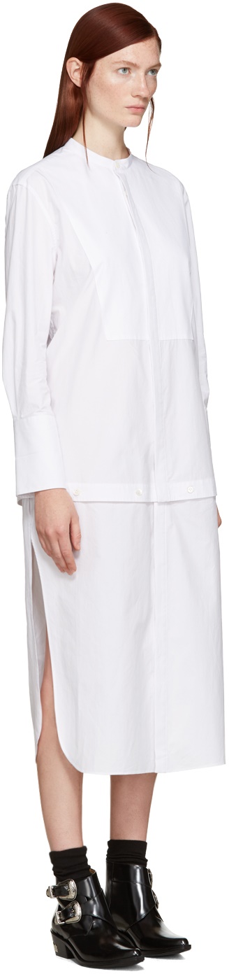 Robe chemise longue blanche