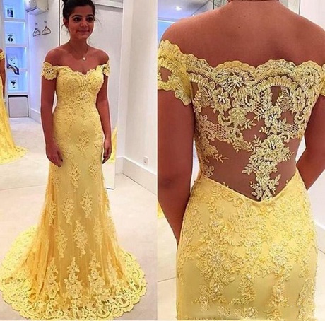 Robe cocktail jaune