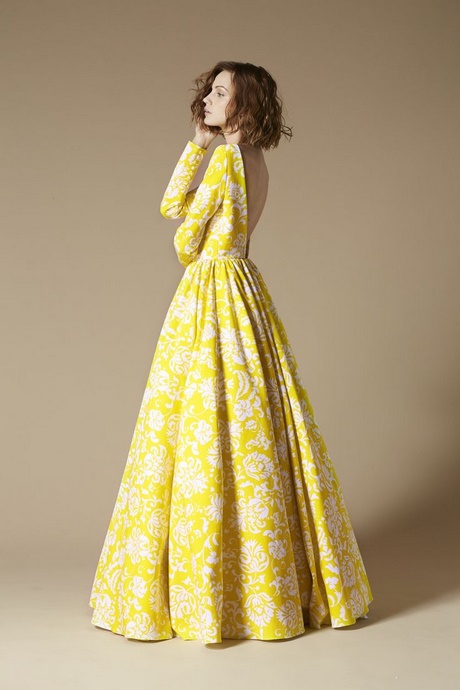 Robe cocktail jaune