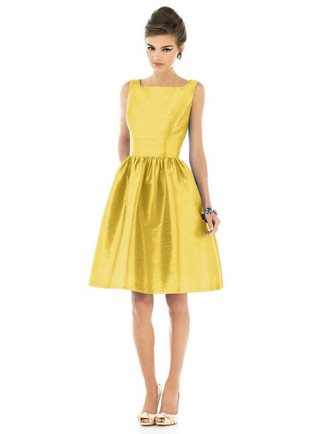 Robe cocktail jaune