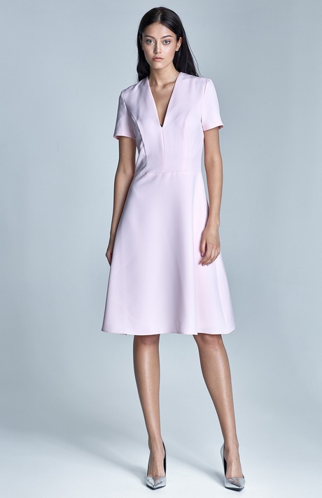 Robe cocktail rose pastel