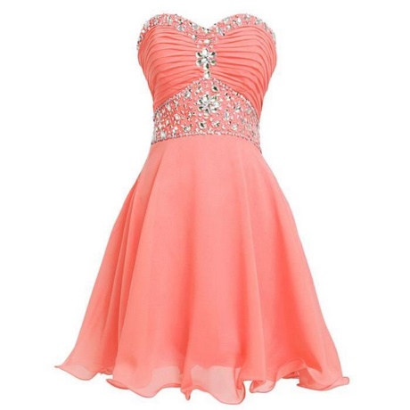 Robe corail soirée