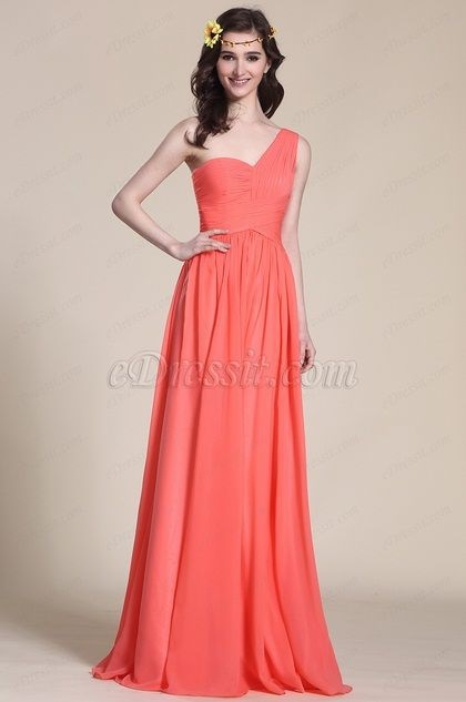 Robe couleur corail pour mariage