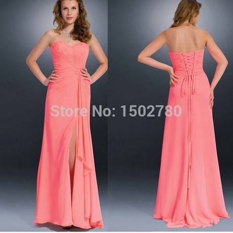 Robe couleur corail pour mariage