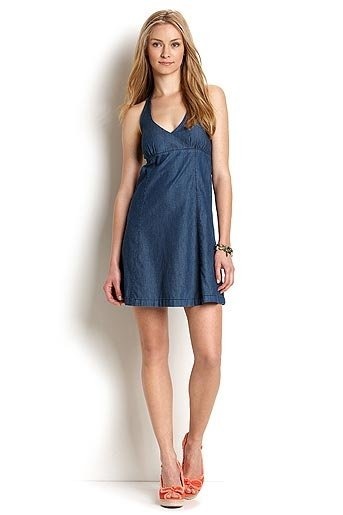 Robe courte en jean