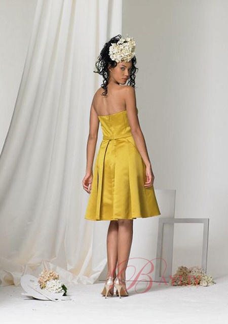 Robe de cocktail jaune