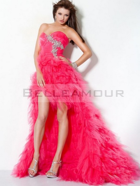 Robe de cocktail longue rose