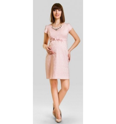 Robe de cocktail rose poudré