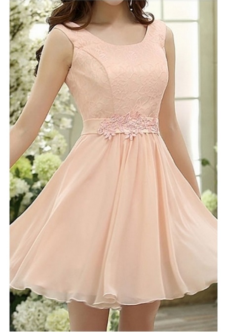 Robe de cocktail rose poudré