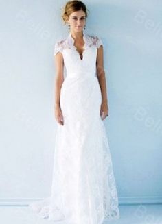 Robe de mariée col dentelle