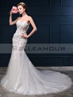 Robe de mariée dentelle sirene