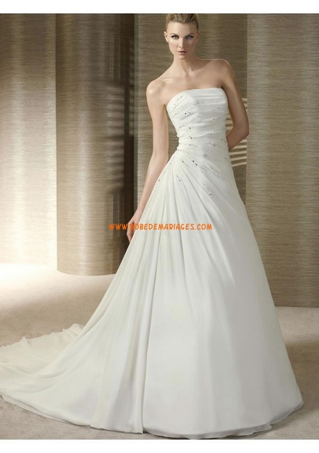 Robe de mariée en soie